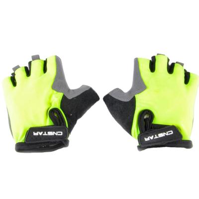 China Yellow Bicycle Outdoor Half Finger Riding Gloves For Recycling for sale