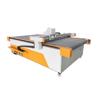 China Garment Shops Red Sun 1625/2225 Round Knife Fabric Cutting Machine Carton Cutting Machine Cardboard Cutting Machine for sale