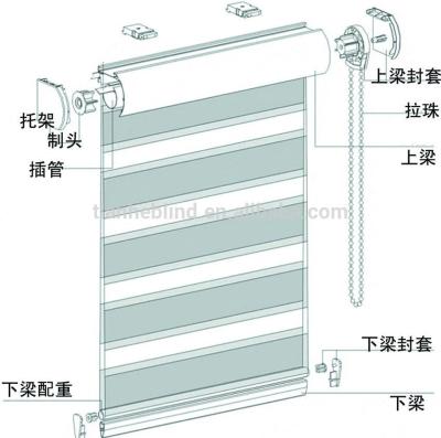 China zebra blind component/all components for zebra blind for sale