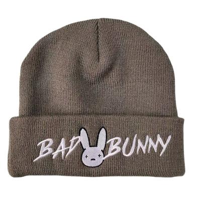 China JOINT wholesale custom beanie your own embroidery logo beanie hat / knitted beanie in winter hat for sale