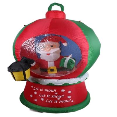 China Chirstmas Decor Wholesale 1.2m1.5m Outdoor Decoration Led Lights Us Christmas Inflatable Snowman Snowball for sale