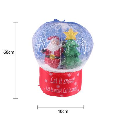 China Salew Warm Outdoor Snowman 60cm Santa Claussnowball Chirstmas Decor Inflatable Christmas Decoration for sale