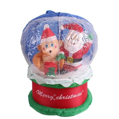 China Custom Decorated Chirstmas Decor 60cm Christmas Inflatable Snow Globes Yard Inflatable Snow Globes for sale