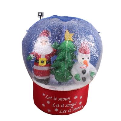 China 2022 New 4ft Large Outdoor Inflatable Snowball Christmas Ball Snowball Gift 2022 For Sale LED Lights for sale