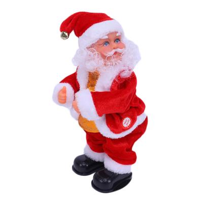 China Chirstmas Decor Direct Selling Polyester Santa Toy Electric Music Christmas Gift Toys Christmas Decor for sale