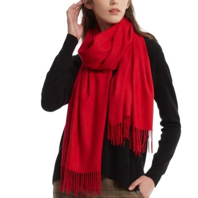 China Polyester 2022 new style hot sale 180g Amazon fashion spring summer scarf ladies red good quality scarves for sale