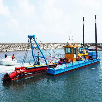 China Construction Work Diesel Power Dredging Barge For Land Reclamation Te koop