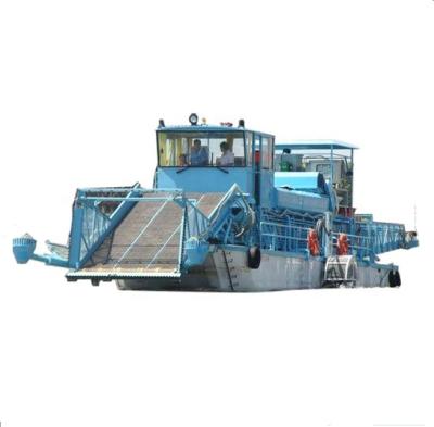 China Automatic Aquatic Weed Harvester Floating Salvage Ship With Diesel Engine for sale