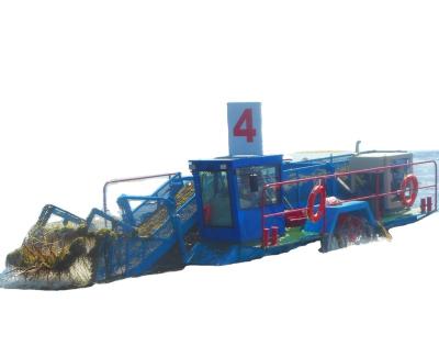 China Gear Drive Aquatic Weed Harvester Automatic Lake Hyacinth Cleaning Boat for sale