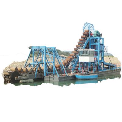 China 150cbm/Hr Bucket Chain Type Gold Mining Dredger With Good Extraction And High Capacity for sale