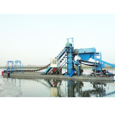 China 120 Tons/Hr Gold Mining Dredger Used In Sand Area With Gravity Separator zu verkaufen