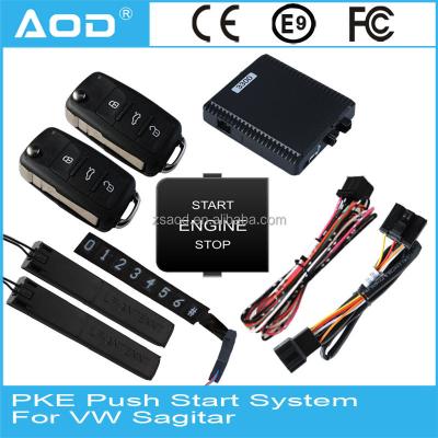 China Vehicle Remote Key Starter Entry Push Button Keyless Start, 2V Voltage / Central Locking For VW Sagitar 2013 Low Equipped for sale