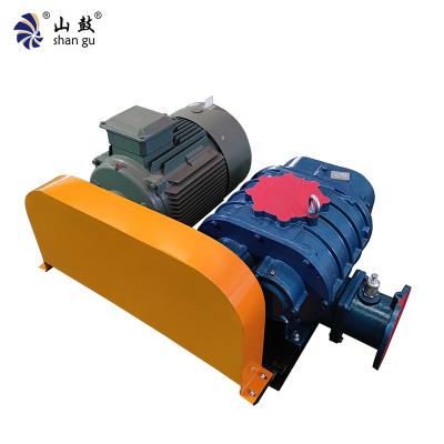 China Industrial Blower Roots Blower Lower Price Roots Rotary Lobe Blower RSR -150 Series Model, Small Roots Blower Use For Fish Farming And Sewage for sale