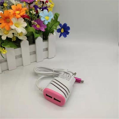 China Mobile Phone Charging USB Fast Charger Led Lamp V8 Mini Cable Power Adapter for sale