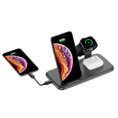 China CELL PHONE 15w 3 in 1 Qi Wireless Charger Dock Stand Fast Charging Iphone 12 13 pro Xr Xs 8 Max for Apple Watch 2 3 4 5 for Airpods pro for sale