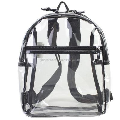 China Fashion Black/Navy Blue/Green Clear Mini Transparent PVC Backpacks for sale