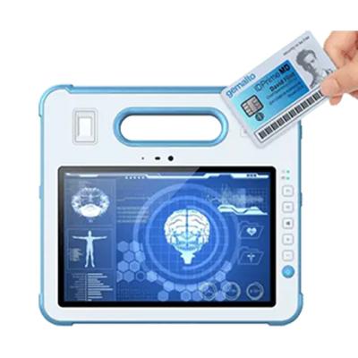 China Waterproof 10 Inch Computer Height White Tablet Fingerprint Tablet End Tablets Medical Smart Portable Hospital Display Screen for sale