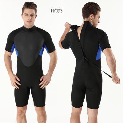 China Waterproof Manufacturer 3mm Thick Cool To Warm Short Sleeve Wetsuit Diving Swimming Suit For Men Diving for sale