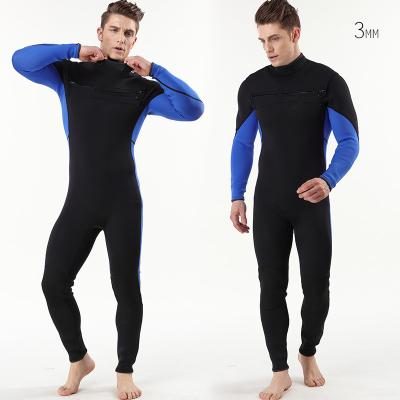 China Waterproof Manufacturer 3mm Thick Cool To Heat Wetsuit Long Sleeve Neoprene Scuba Diving Suit For Men for sale