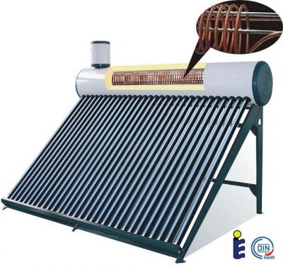 China evacuated tube solar water heater tank with copper coil for sale