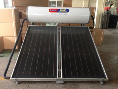 China chloride solar water heater with flat plate solar collectors for sale