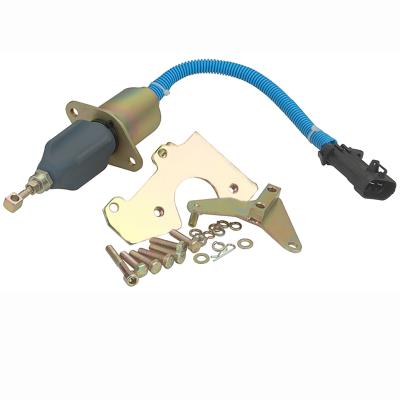 China With Socket Excavator Engine Stop Solenoid Flameout Solenoid Valve 3991624 3991625 for sale