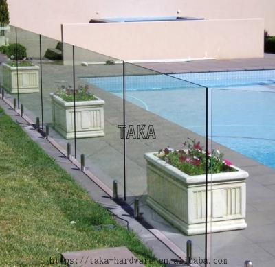 China Modern glass spigot railing baluster for swimming pool/balcony spigot flange/fence for sale