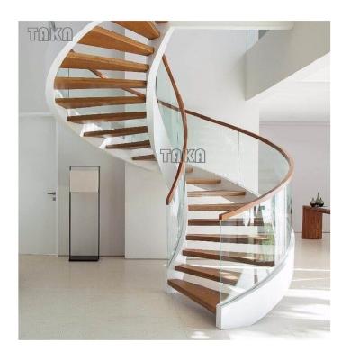 China NEW modern design spiral staircase/stainless steel spiral wooden stairs for sale