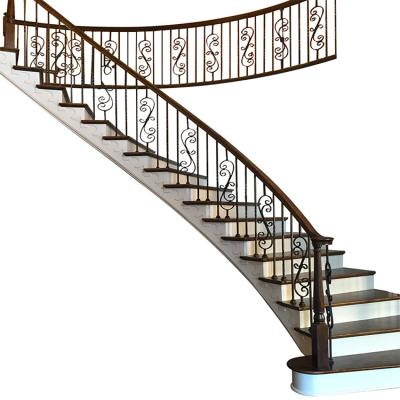 China Modern low price and good quality wrought iron stair steel railing for indoor balcony and outdoor fence for sale