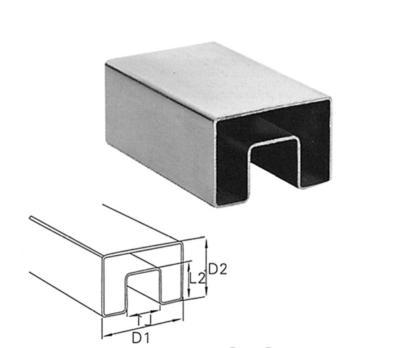 China SINGLE TUBE TAKA Round Square Tube Handrail SS304/SS316 STAINLESS STEEL for sale