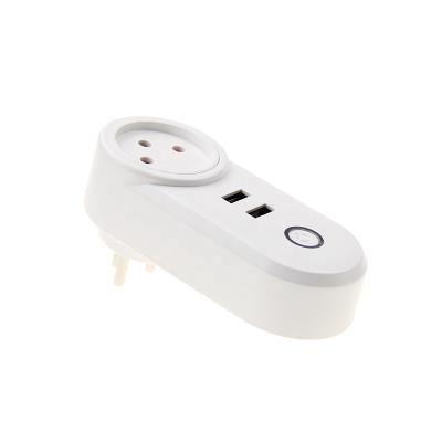 China Israel Smart Plug Amazon Alexa 10A 100-240V WiFi Wall Socket Electric Smart WiFi Alexa Smart Plug for sale