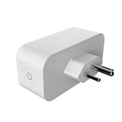 China Brazil Standard 16A Smart Plug 16A Wifi Residential / Multi-Purpose Smart Plug With Energy Monitoring for sale