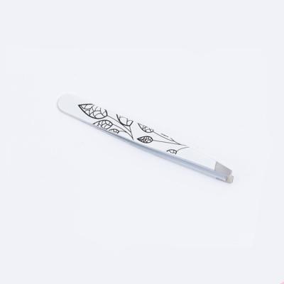 China Hot Selling Beauty Delicate Multicolor Stainless Steel Eyebrow Tweezers Float Metal Eyebrow Clip for sale