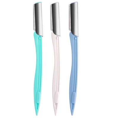 China YYS Stainless Steel Eyebrow Razor Rust Resistant Lightweight Sharp Eyebrow Facial Trimmer for sale