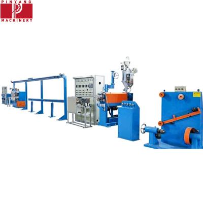 China High Speed ​​Electrical Wire 70*25 Sleeving And Insulation Extruding Extruder With 630 Single Spool Take Up And Pay Off Machine for sale