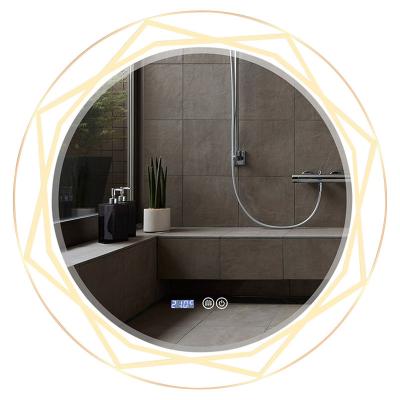 China Illuminated Led Wall Mounted Mirrored Bathroom Mirror Cabinet Bathroom Vanity Cabinets for sale