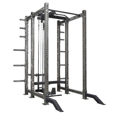 China Custom Wholesale Hot Life Safe Half Cabinet Multifunctional Commercial Rack Power Rack Weight Lifting For Gym Equipment for sale