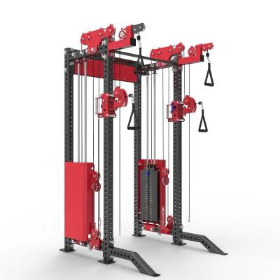 China Safe Hot Custom Wholesale Commercial Gym Equipment Multifunctional Life Power Rack With Smith Machine Function for sale