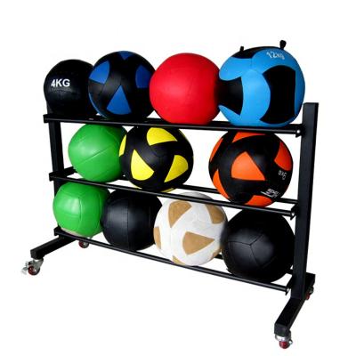 China Hot Strong Life Force Training Fitness Equipment Gym Machine Muliti Work Ball Rack Medicine Storage Wall Mounted Ball Rack for sale