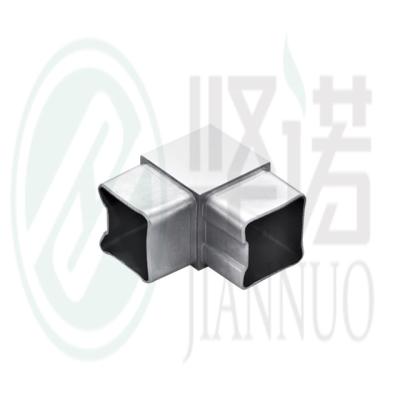 China Modern Stainless steel 2 way square pipe connectors for outdoor/indoor handrails for sale