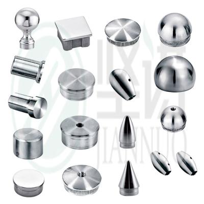 China Modern Stainless steel stair handrail end caps for sale