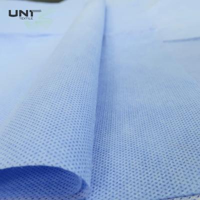 China Waterproof Blue Breathable Antistatic Spunbond Meltblown For Hygiene Suit Working Waterproof Anti Pill for sale