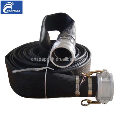 China durable nitrile pvc fire hose/layflat hose for sale