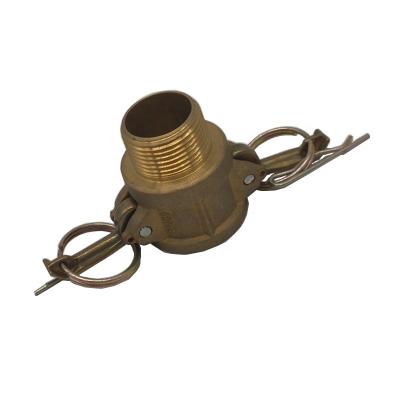 China Hose Lines Connect Camlock Panel Hose End Connector Brass Type B for sale