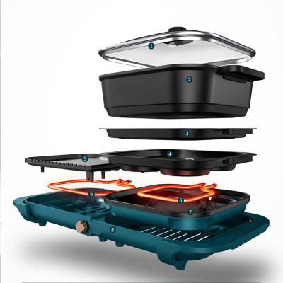 China Household Outdoor Multi-Person Bakeware Automatic Multi-Function Electric BBQ Grills for sale