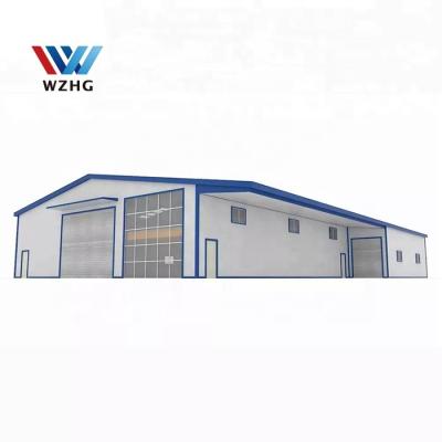 China Large Span Construction Modern Design Prefab Steel Frame Structure Warehouse Building for sale