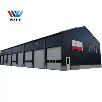 China Modern steel structure roof car garage shed and pre construction of steel structure car garage warehouse building for sale