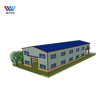 China Modern Lightweight Steel Structure Buildings Warehouse Fit For Construction Bottled Water Jar Factory Carpentry Packing Packing Workshop for sale