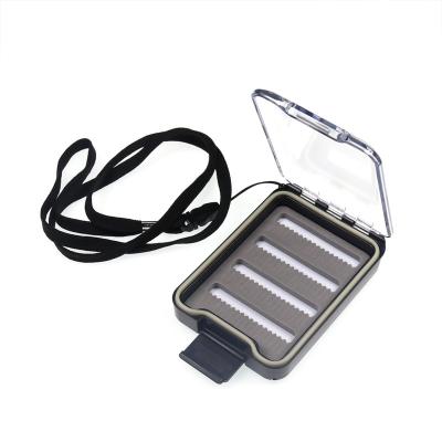 China ABS Pocket Slot Foam Insert Fly Fishing Trout Salmon Hook Box Premium Plastic Transparent Cover Waterproof Nymphs Lure Boxes for sale