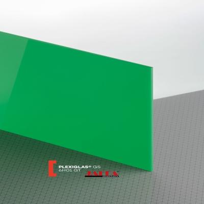 China Hojas de plexiglás verde acrílico para una resistencia superior a los rayos UV en venta